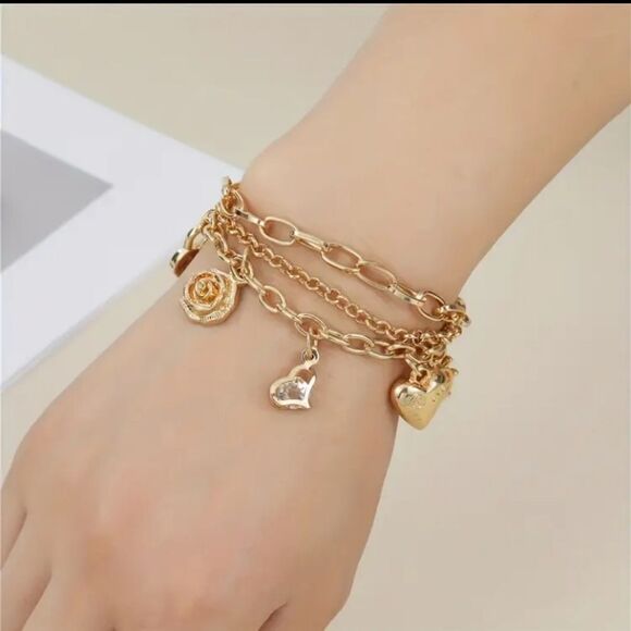 Gold Charm Bracelet - Picture 4 of 6
